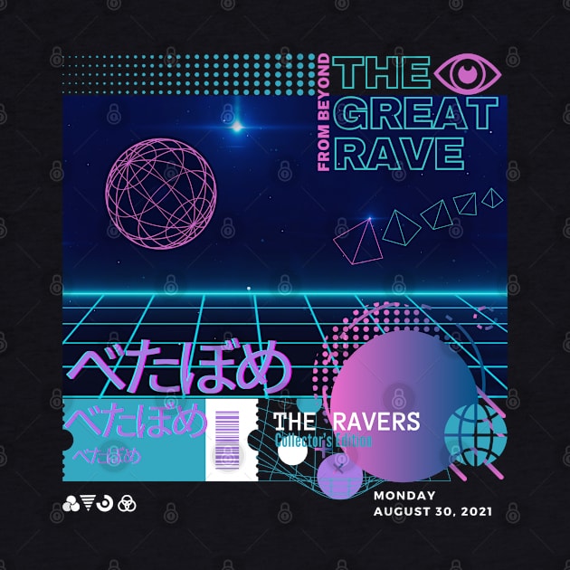 Techno Merch - The Great Rave - For Techno Music Lovers by THE RAVERSBRAND